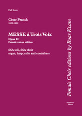 Messe a Trois Voix | Mass in A major Op. 12 Instrumental Parts Instrumental Parts cover